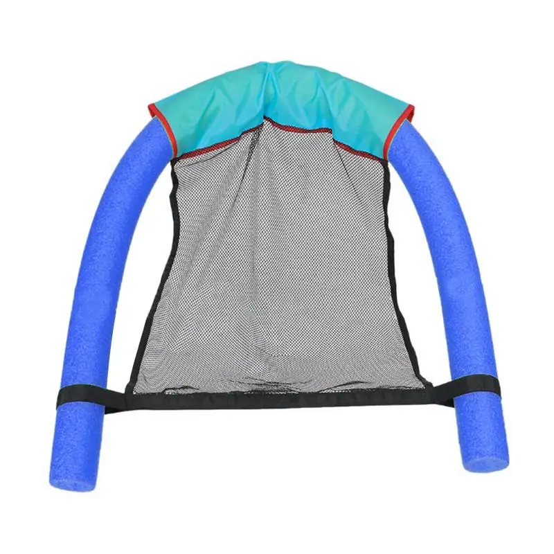 Pool Noodle Sling Foldable Floating Chair Comfortable Pool Chair Lightweight Floating Seat For Outdoor Floating Party