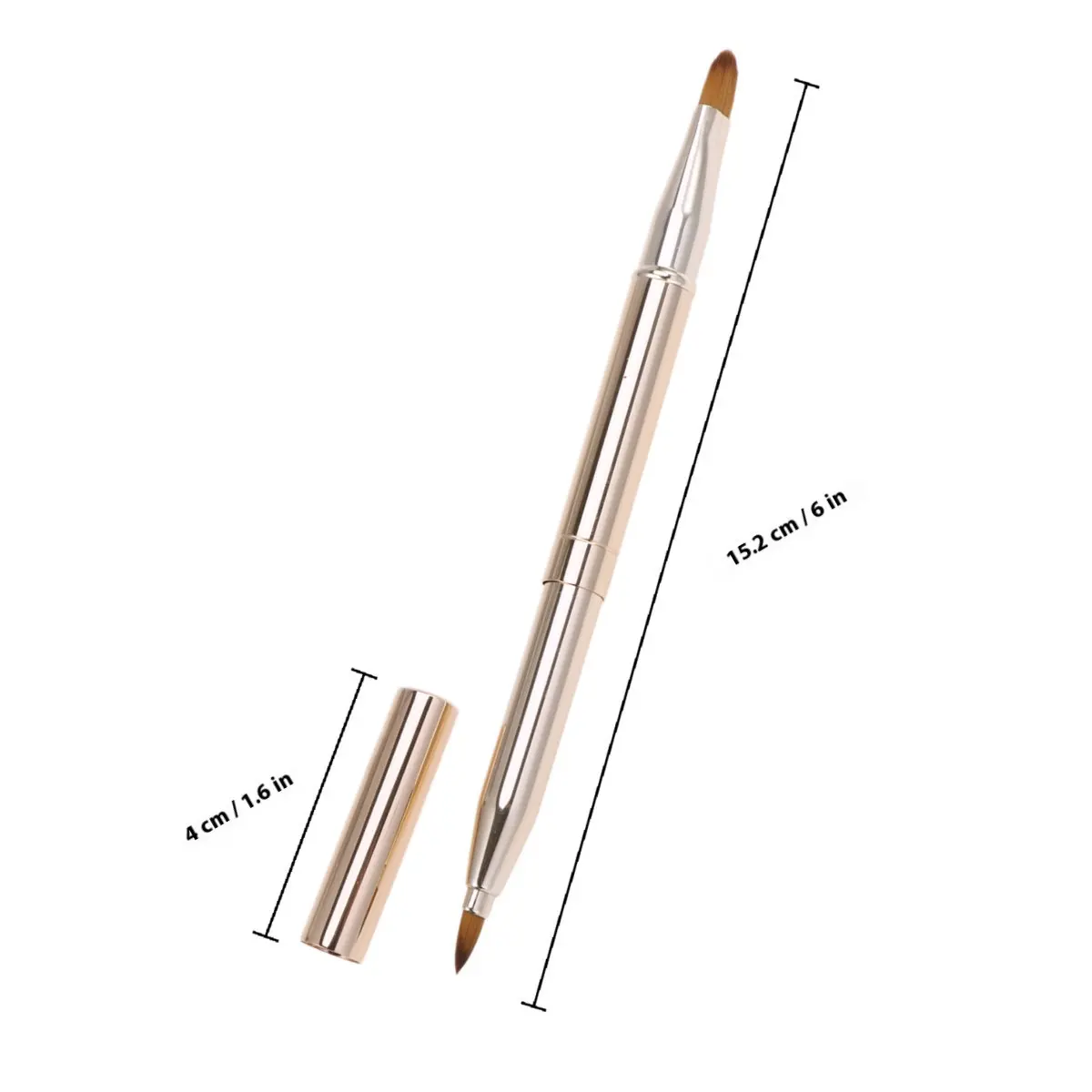 1Pcs Extendable Lip Brush Lipstick Applicator Essential Makeup Tool for Uniform Lip Color Liquid Tool Kit