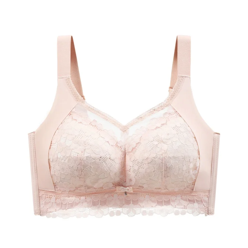 Large breasts show small clusters, ultra-thin oversized bras with side breasts and adjustable bras without steel rings