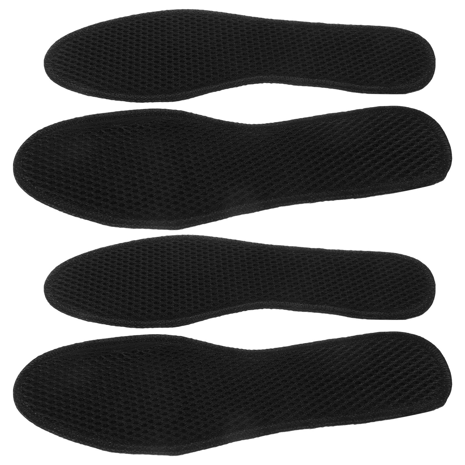 2 Pairs Activated Carbon Shoe Insert Pads Flat Insole Liner Bamboo Charcoal Insoles