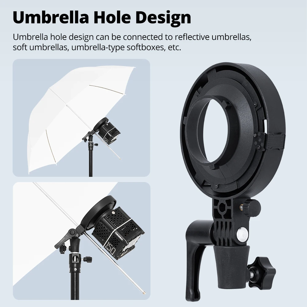 Ambitful MB01 MB02 حامل صغير إلى بوينز محول تركيب إعداد سريع لـ YONGNUO YN150 IFOOTAGE 60/130 NANLITE Forza 60 Softbox