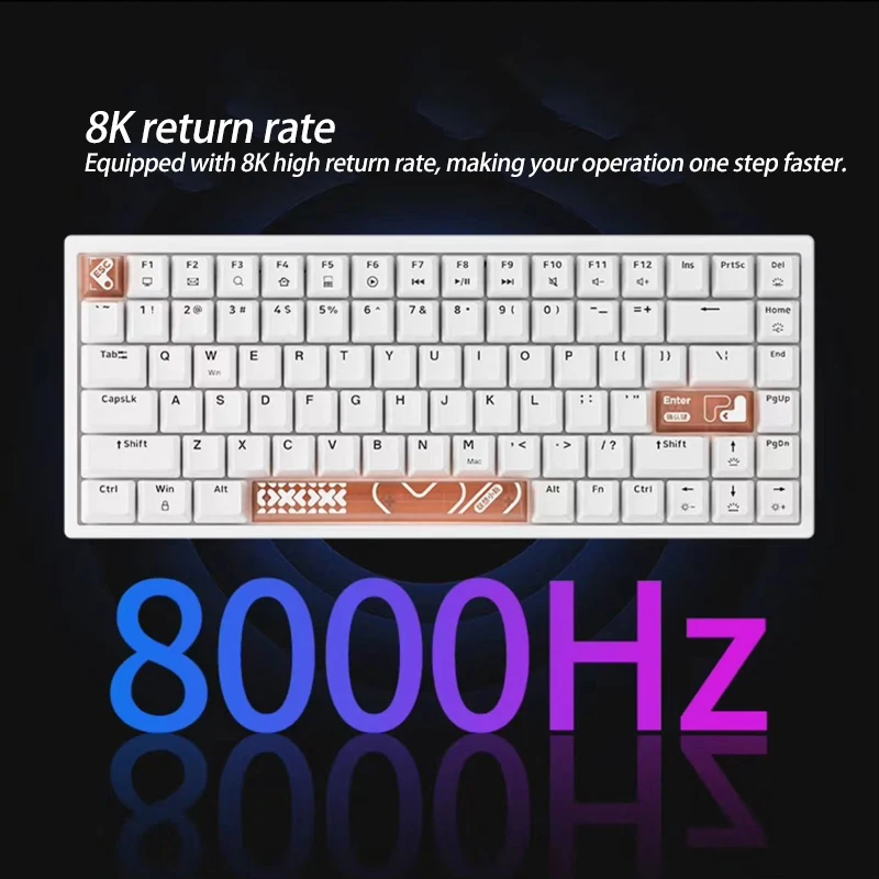 Механическая клавиатура Lenovo Xiaoxin K6X с магнитной осью, киберспортивная клавиатура,-84-клавишная базовая версия, игровая клавиатура, киберспортивная клавиатура, черная