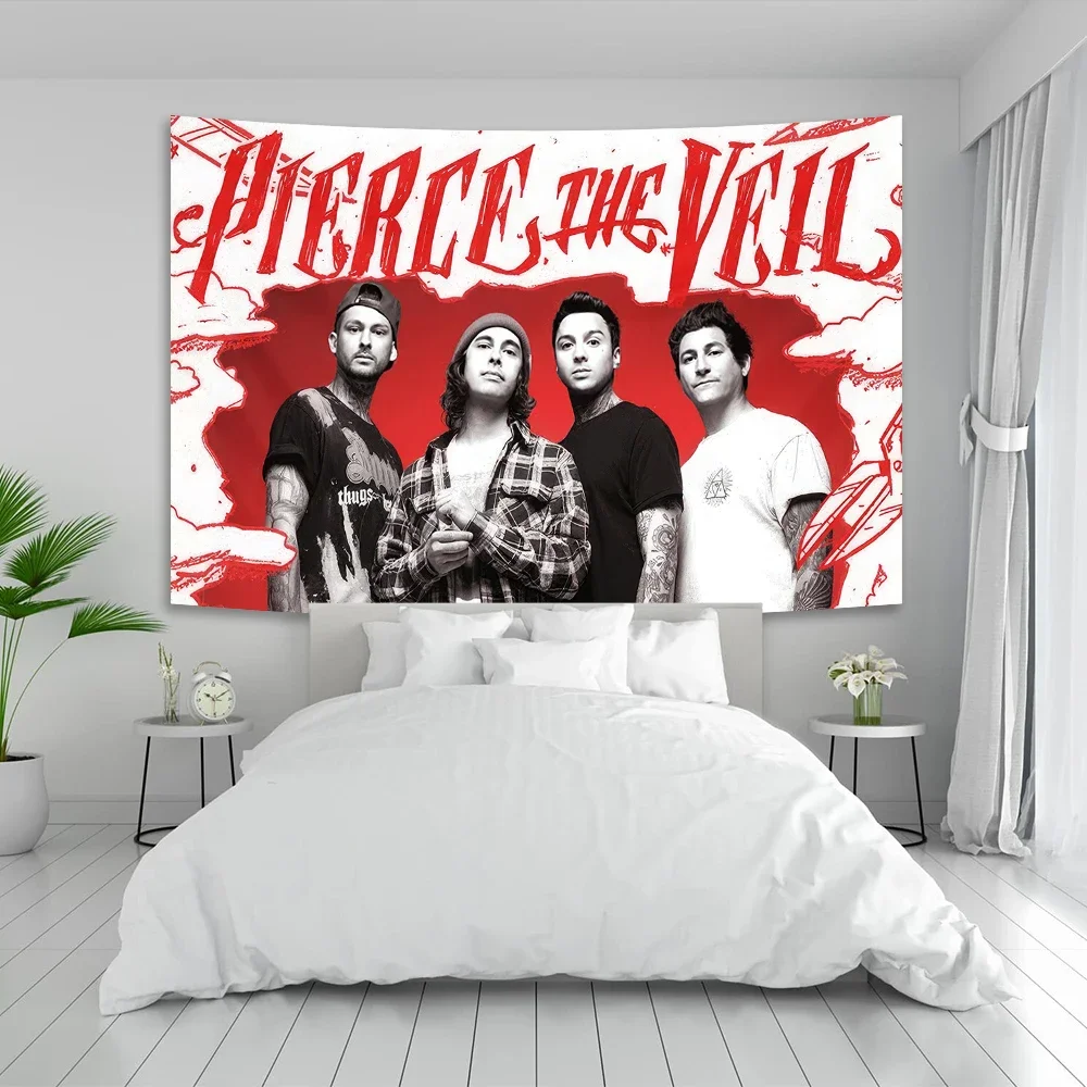 Pierce The Veil Band Poster Tapestry Painting Canvas Gift Wall Art Living Room Bar Dormitory Décor