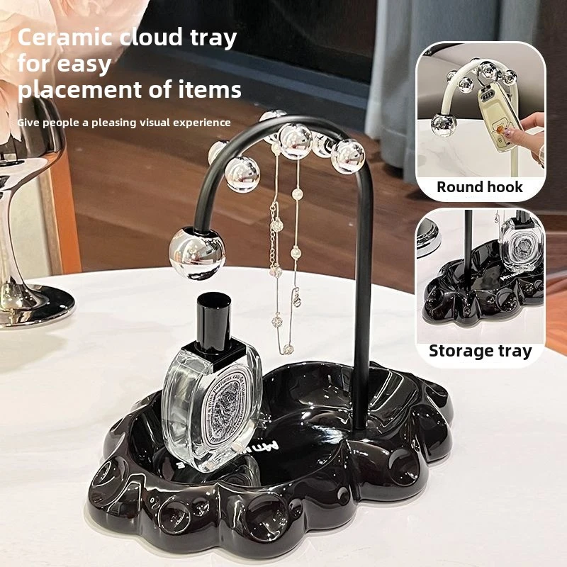 Luxury Entryway Key Holder and Storage Tray Set - Stylish Keyrack and Catch-All Tray