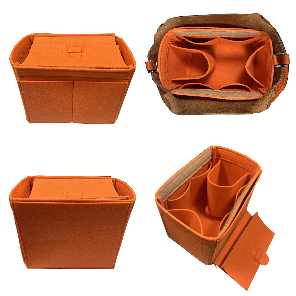 For Picotin 18 22 26 Insert Bags Organizer Makeup Handbag Organize Inner Purse Portable base shaper -Premium Felt (Handmade/20)
