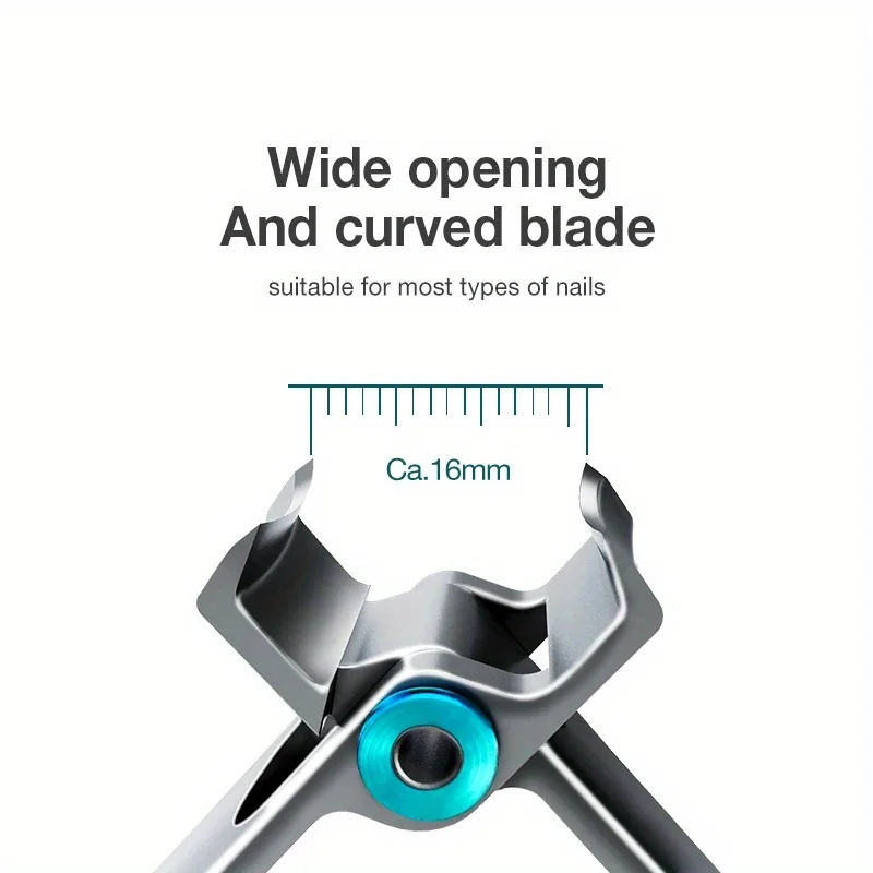 Tagliaunghie di alta qualità in acciaio inossidabile, disponibili in due misure, tagliaunghie per manicure, forbici per unghie spesse e dure 2028