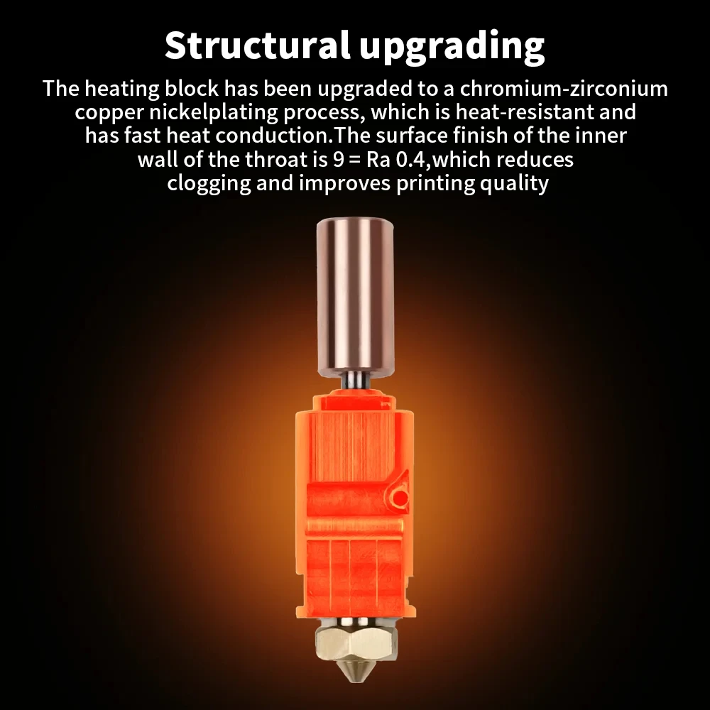 

Модернизированный комплект Hotend для артиллерийского Sidewinder X1 X2 Genius Pro, керамический нагревательный блок, 24 В, 60 Вт, горячая головка для печати