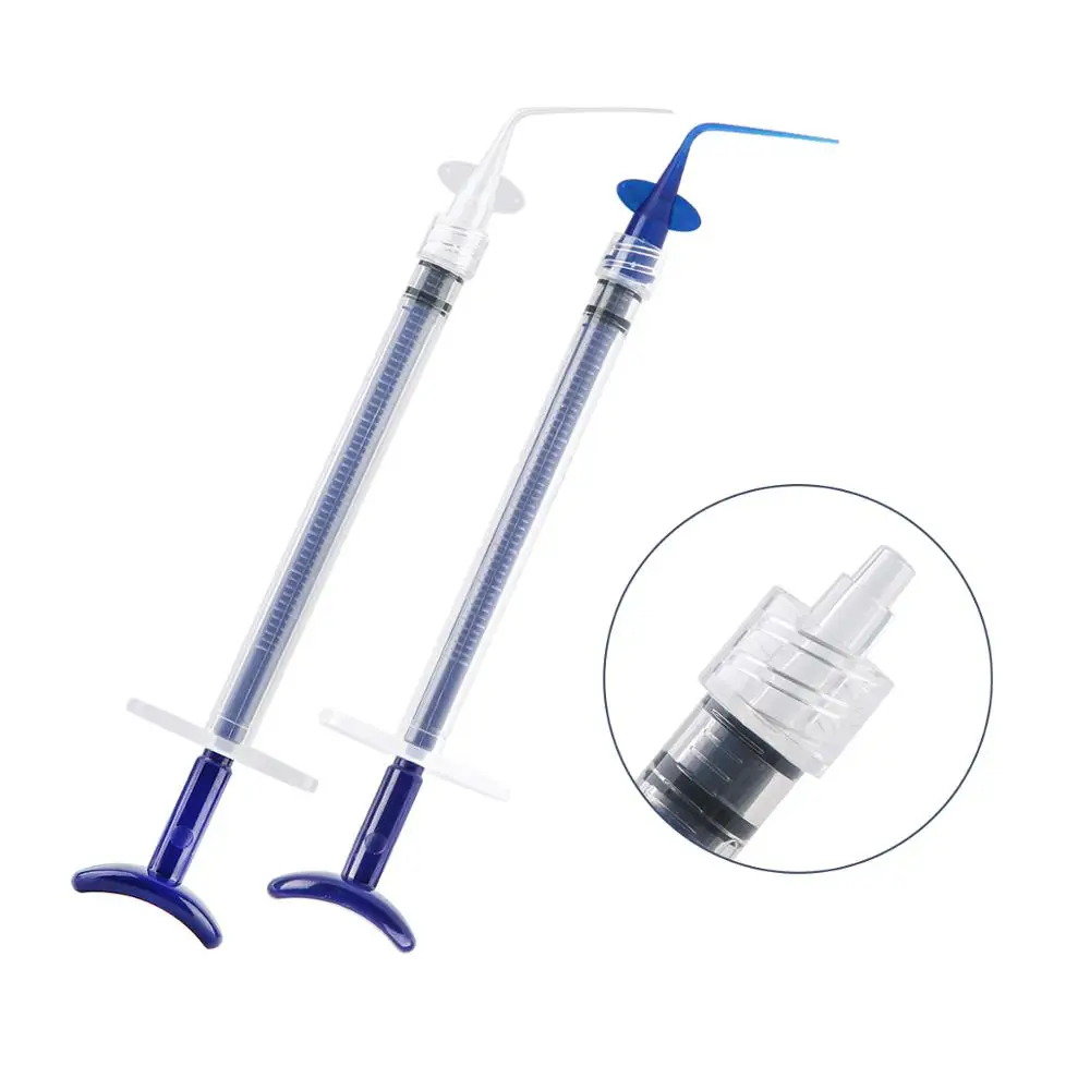 AZDENT Dental Disposable Plastic Syringe Tip Endo Irrigation Disposable Needle Tip for Dental Injection Medicine Refill