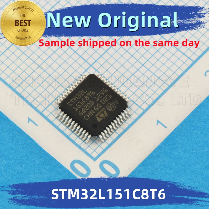 

2 шт./партия, интегральные микросхемы STM32L151C8T6 STM32L151C, 100% новый и оригинальный BOM, ST MCU