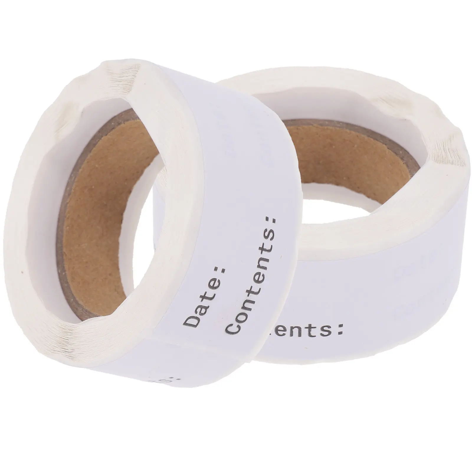 

2 Rolls Exquisite Craftsmanship Blank Food Storage Labels Freezer Friendly Date Marking Stickers for Jars Containers Bins