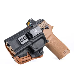 IWB Kydex Leather  & Foam Padded Hybrid Holster for Sig Sauer P320 M18/ P320 X Carry/ P320 Compact Pistol Clips Concealed Carry