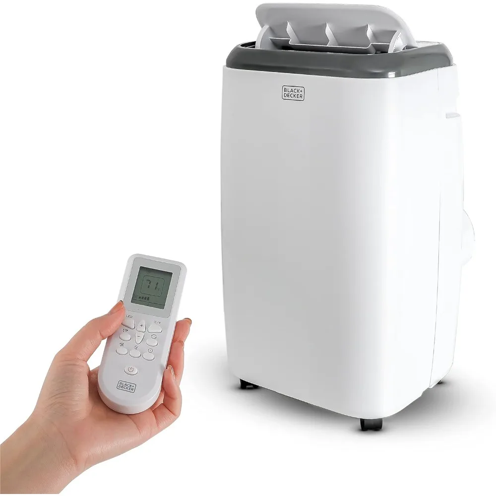 Climatiseur portable 12,000 BTU avec télécommande, blanc