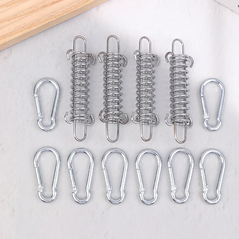 1/4/5 مجموعات التخييم خيمة الرياح حبل الربيع مشبك خيمة الموتر في الهواء الطلق سطح السفينة أوتاد مع حلقة تسلق كليب المظلة المشدود هوك ثابت