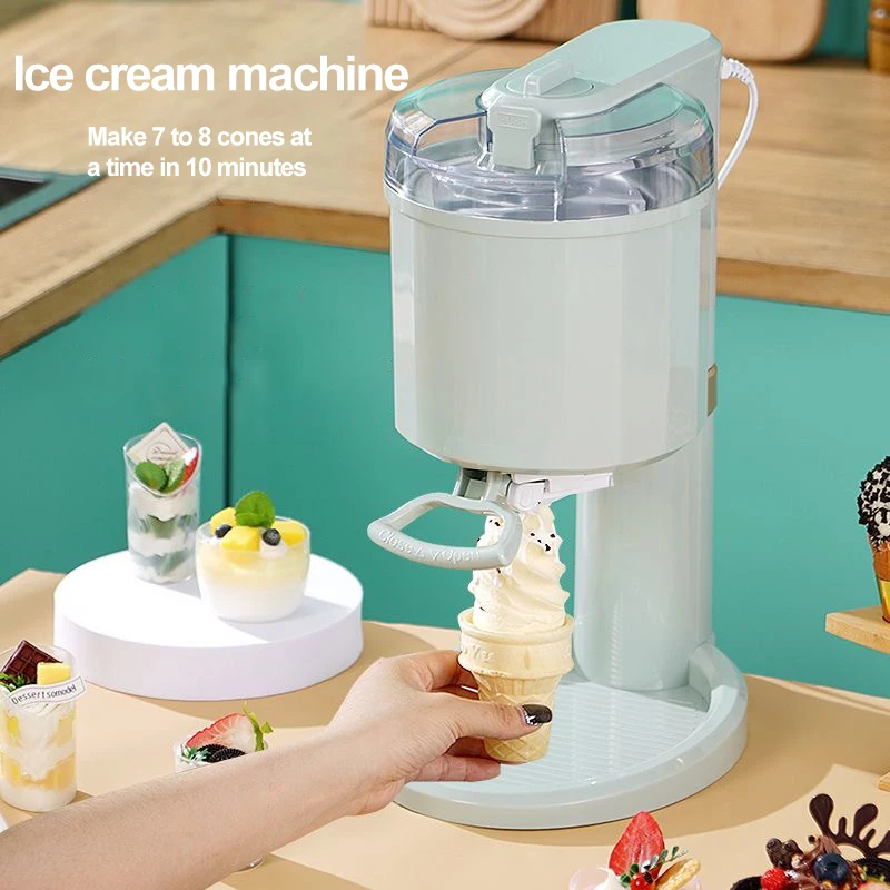 Automatic Soft Ice Cream Machine 1L Large Capacity Ice Cream Machine for Frozen Yoghurt Sorbet Including Recipes