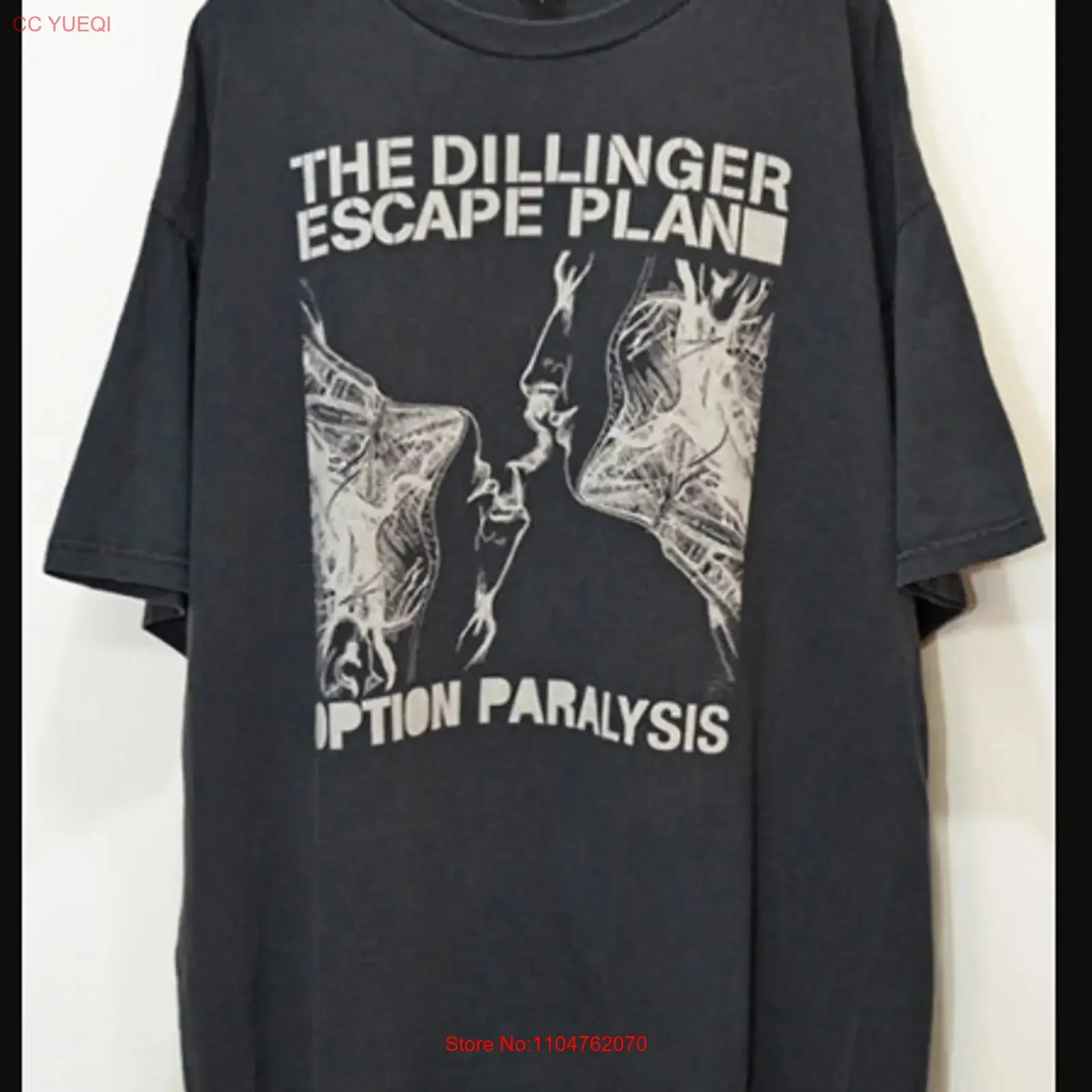 The Dillinger Escape Plan OPTION PARALYSIS T Shirt Full Size SB340 vintage Washed Slightly streetwear Versatile