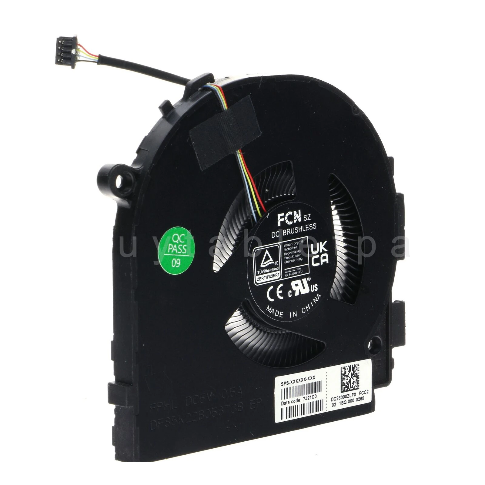 Imagem -03 - Ventilador de Refrigeração Cpu Direito para hp Envy 17-cr 17-cr0013dx N13562001 Dfs5k22b05673b