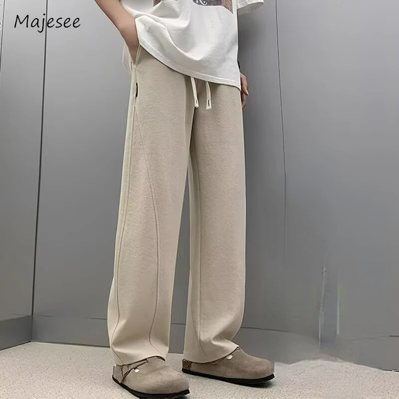 Joggers Mens Pants Casual Baggy Sporty Drawstring Versatile Daily Japanese Streetwear Fashion Teens Handsome 3 Colors Pantalones