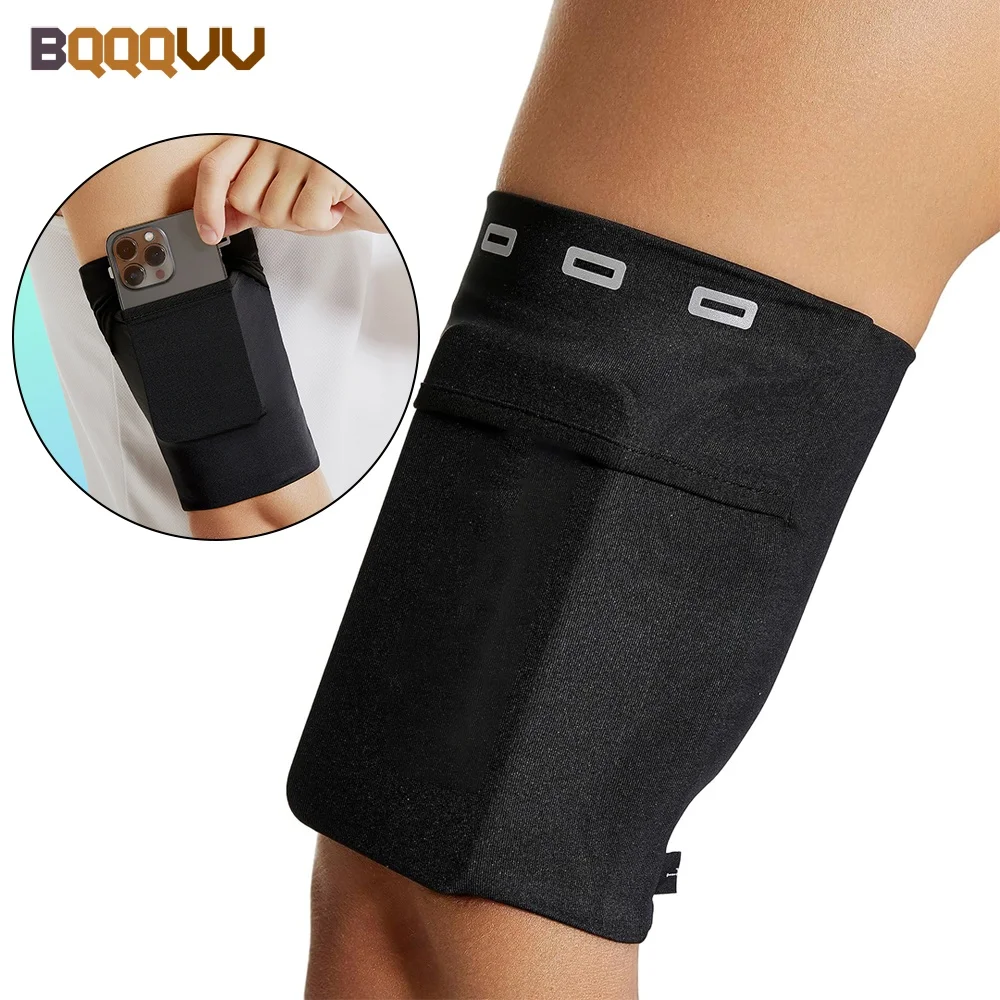 1 Stück schwarzer Handyhalter zum Laufen, Handy-Armband passend für iPhone und Android, geeignet zum Wandern und Radfahren
