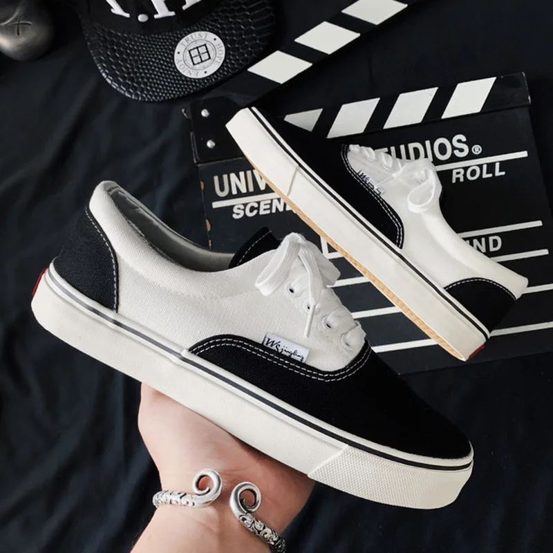 Spring/Autumn Canvas Women Fashion New Women Shoes Plaid Flats Casual Sneakers Women Vulcanize Shoes Lace-Up Plus Size 35-44