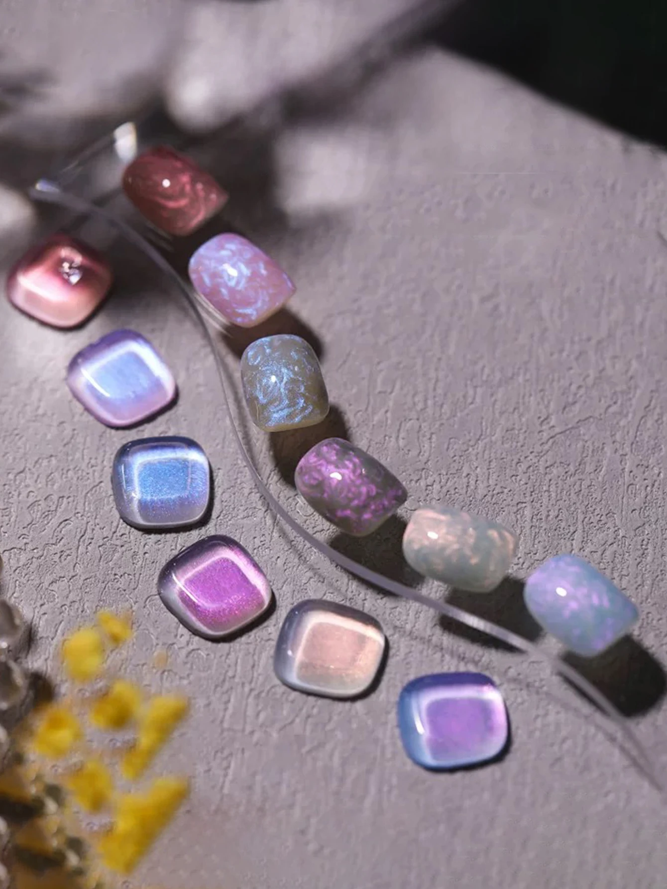 1-6 قطعة 12 مللي أورورا لؤلؤة قذيفة الملمس هلام طلاء الأظافر ، جل قابل للإزالة بالأشعة فوق البنفسجية ، نسيج بريق قذيفة ذاتية الصنع ، لوازم فن الأظافر #1