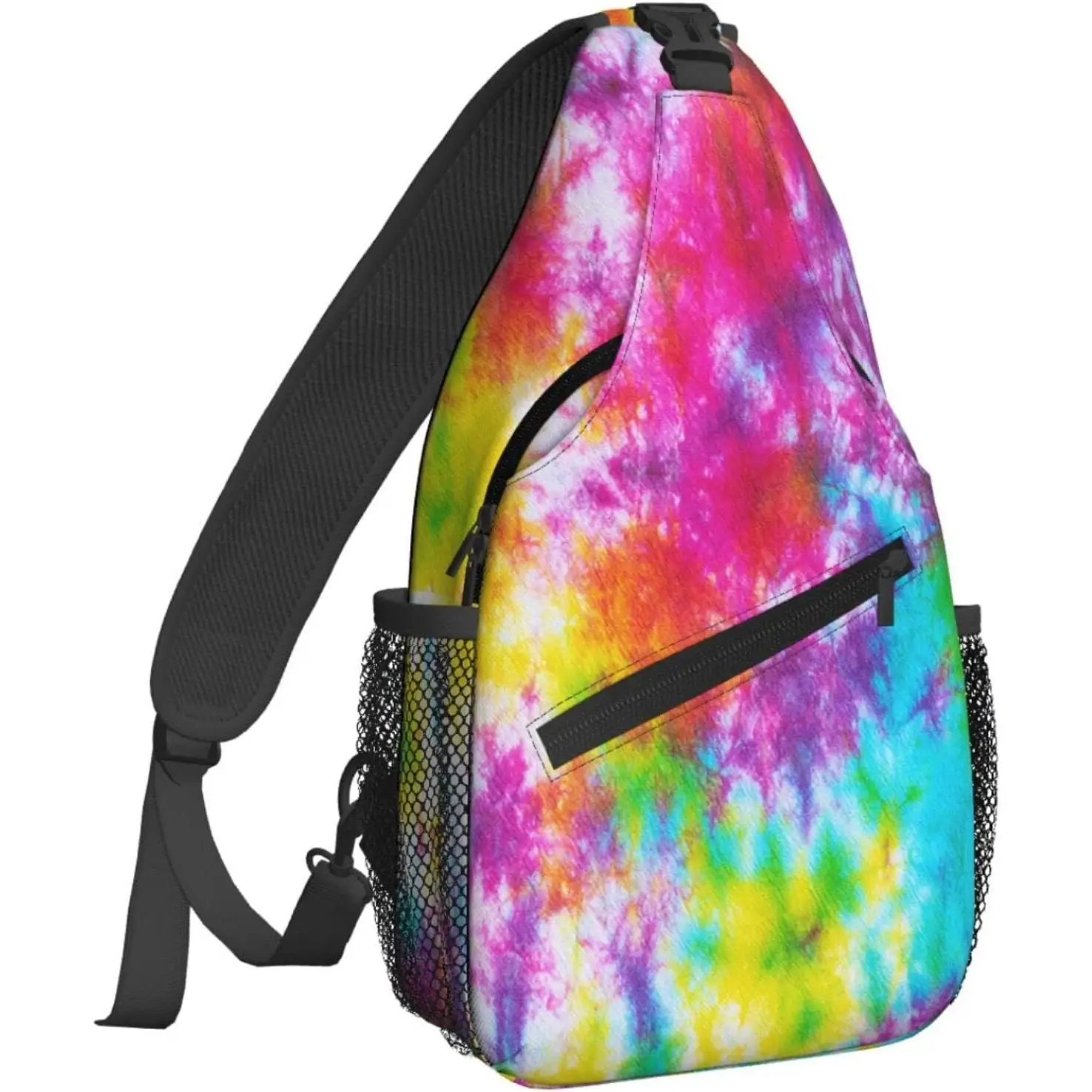 

Rainbow Washed Tie Dye Sling Backpack Chest Bag Crossbody Shoulder Bag Gym Cycling Travel Hiking Daypack For Men Women