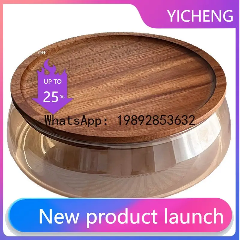 

Nut and fruit platter candy bowl fruit basket modern living room coffee table double-layer glass home storage box