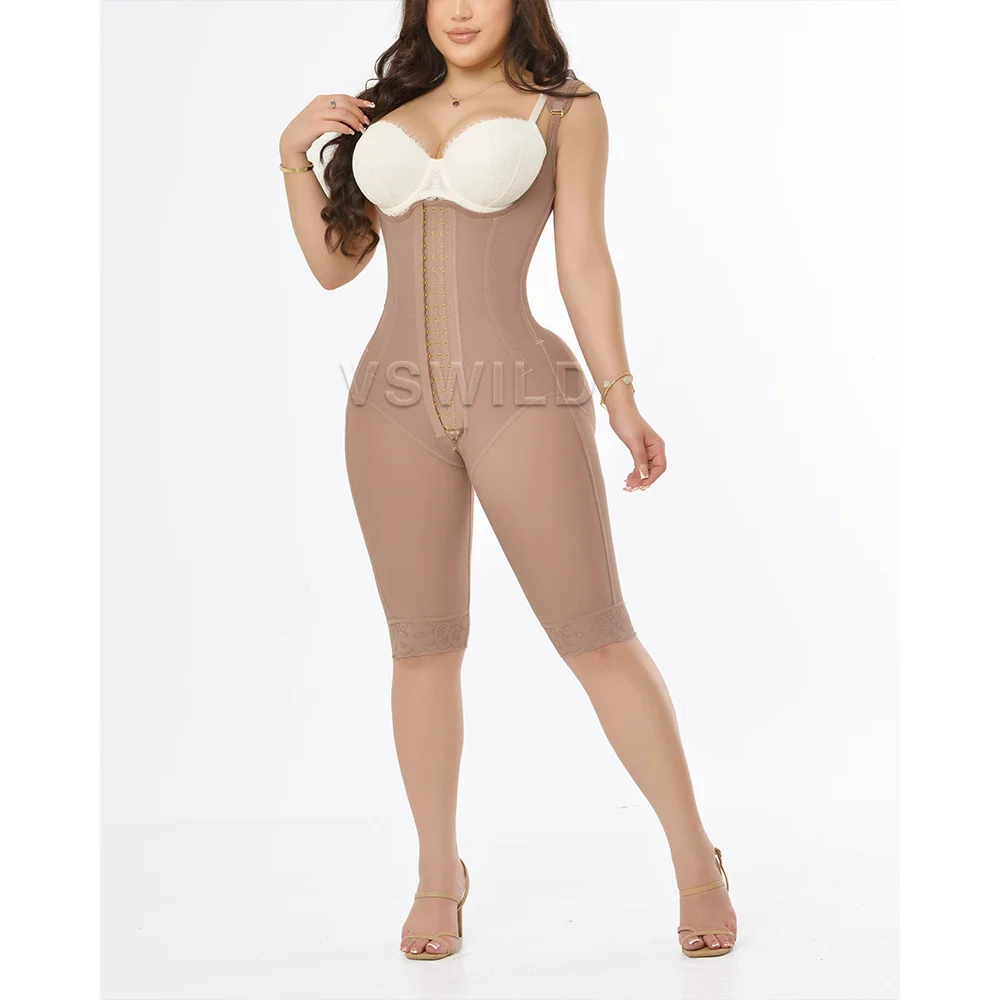 Open-chest sleeveless jumpsuit women's tights women tightening lingerie sexy woman Hip-lift, belly-lift, chest-support corset