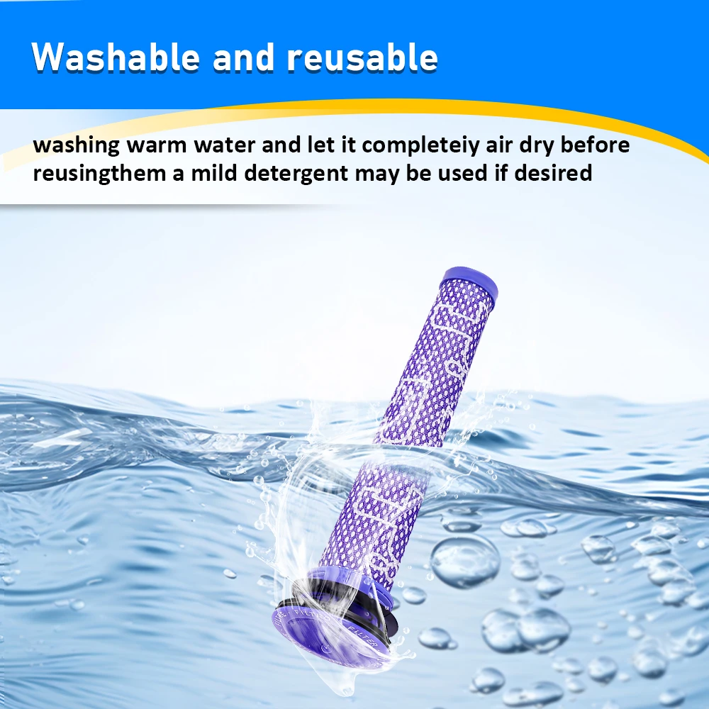 مرشحات Hepa Post لدايسون V6 DC58 DC59 DC61 DC62 DC74 قطع غيار المكنسة الكهربائية اللاسلكية المطلقة للحيوانات