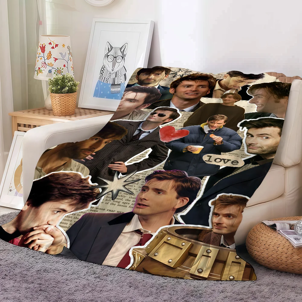 Scottish actor Divid tennant Blanket For Sofa Office Bed Plane Travel Sleep Read Relax Camping Soft And Warm