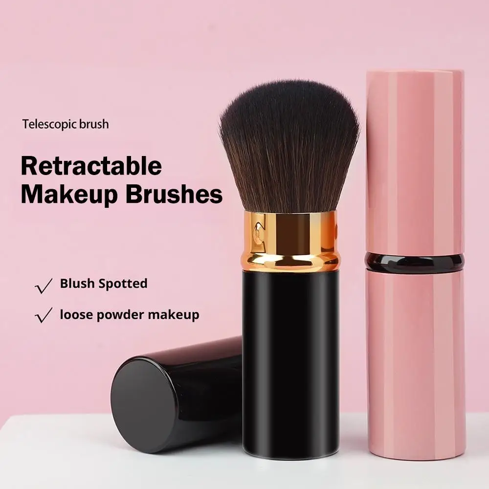 Professional แปรงแต่งหน้า Retractable Blusher Powder Foundation Face คอนซีลเลอร์ Kabuki แปรงแต่งหน้าเครื่องสําอางค์เครื่องมือ