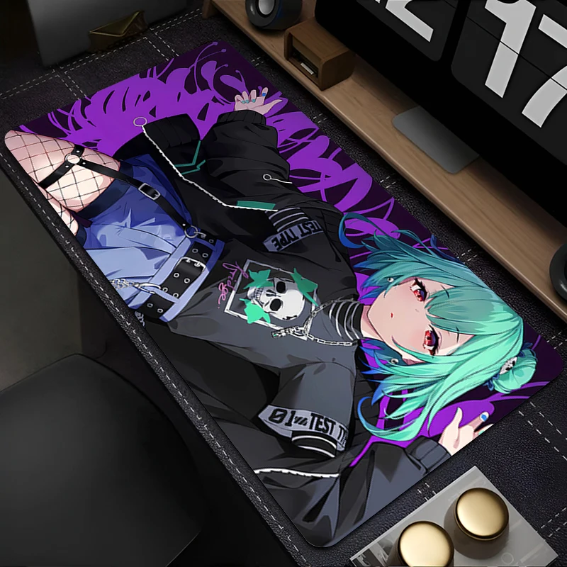 

Mousepad Gaming Mouse Pad PC Accessories Non-slip HD Keyboard Pad Large Desk Mat Rubber Hololive Shirakami Fubuki Extended Pad