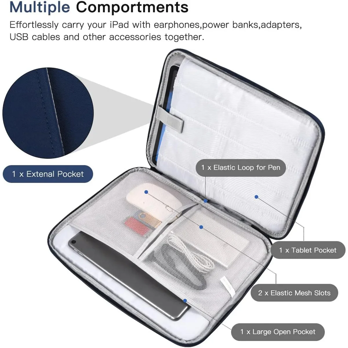 Laptop Sleeve Bag with for MacBook Air13 15 inch Notebook MacBook Pro13 14 16 inch M1 M2 M3 M4 Waterproof Zipper Portable Bag