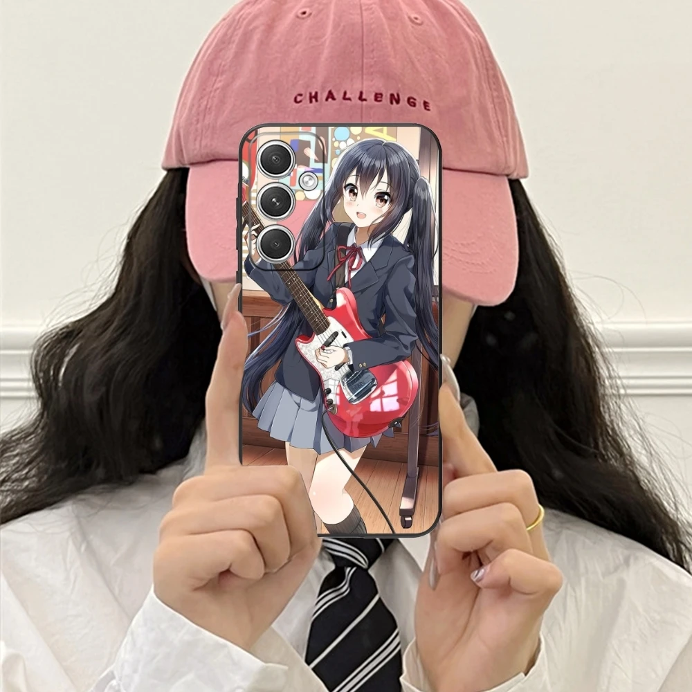 K-ON Nakano Azusa Mobile  Cell Phone Case for Samsung Galaxy S24 S23 S22 S21 S20 S10 S9 Plus FE Ultra Lite Black Cover Shell