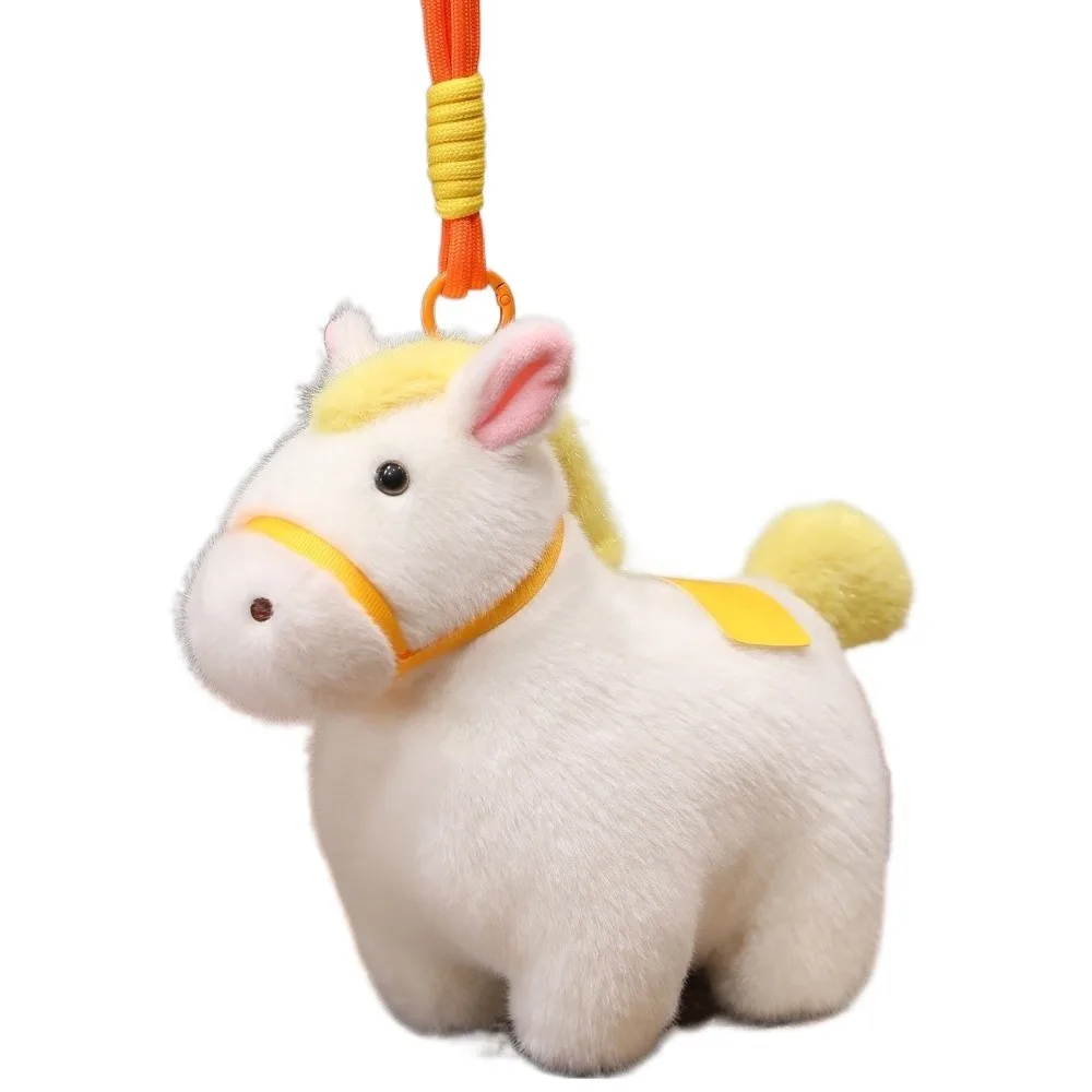 الإبداعية الكرتون المهر قلادة ستيد دمية التميمة دمية أفخم الحصان المفاتيح الحيوان رقيق زودياك المهر تمثال هدية عيد ميلاد #1