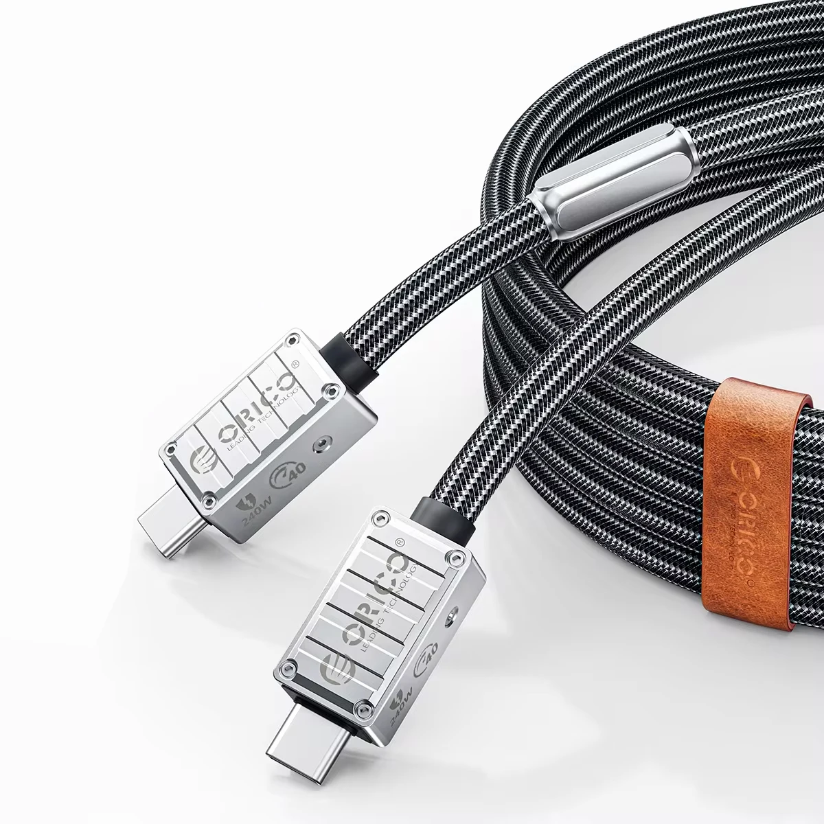 ORICO 40 Gb/s USB4 Kabel C DO UCB C 240w Thunder 3 Przewód do szybkiego ładowania typu C 8k 60hz TV Box do mobilnego tabletu Laptop Samsung — zdjęcie produktu 7