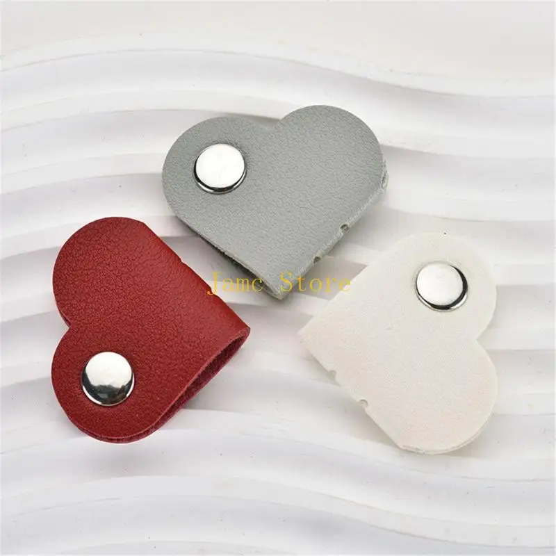 LX0B Heart Pattern Cord Manager Cable Organizers Holder Clip For Desk Organization