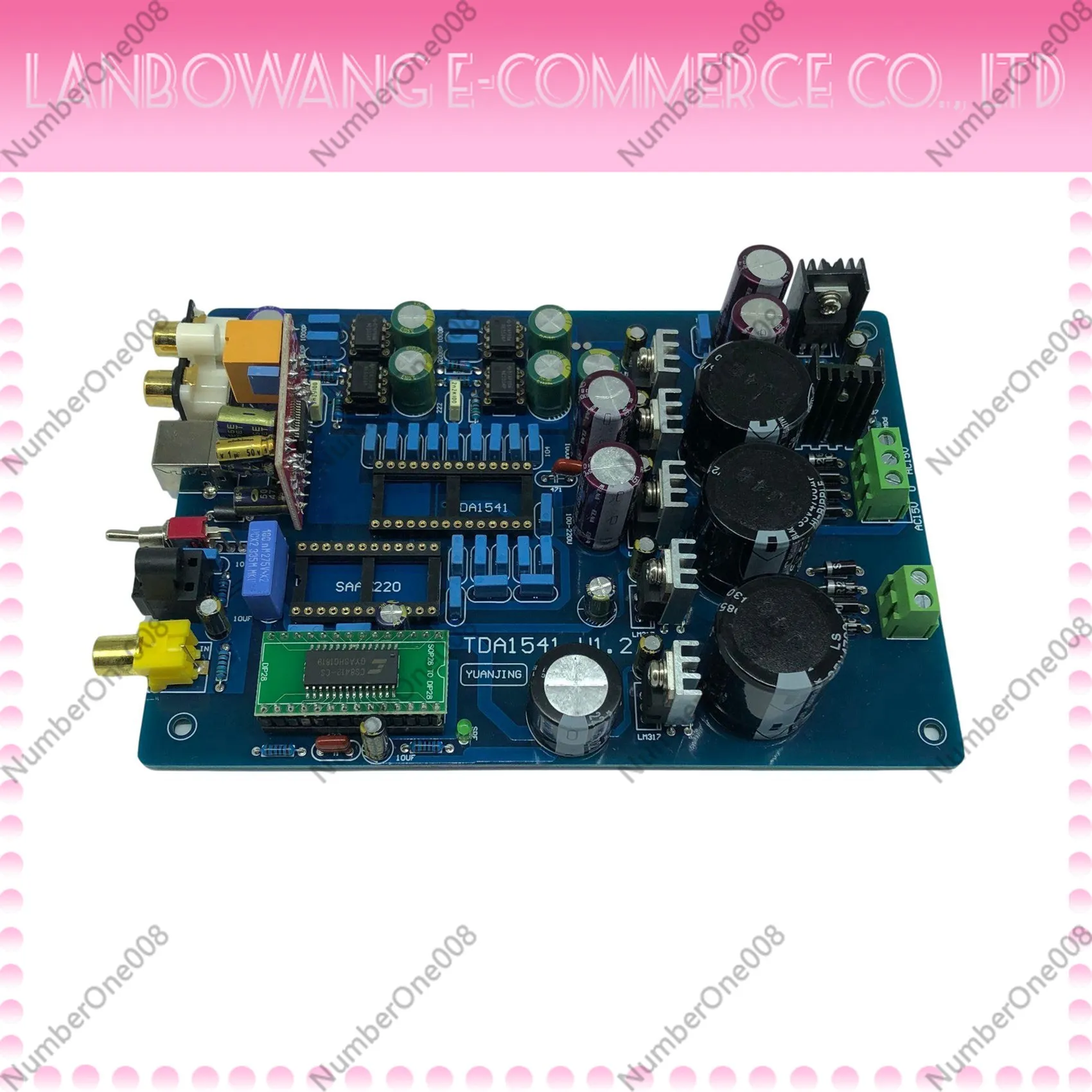 Excellent! CYJ-TDA1541 Optical Fiber Coaxial Decoder Board (Including USB, Excluding TDA1541 and SAA7220 IC)