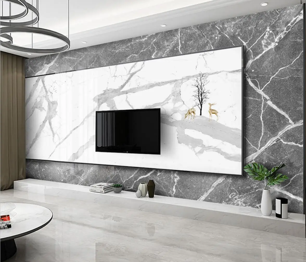 Custom modern simple marble jazz wallpapers for living room TV background wall paper dining room bedroom wallpaper 3D art mural