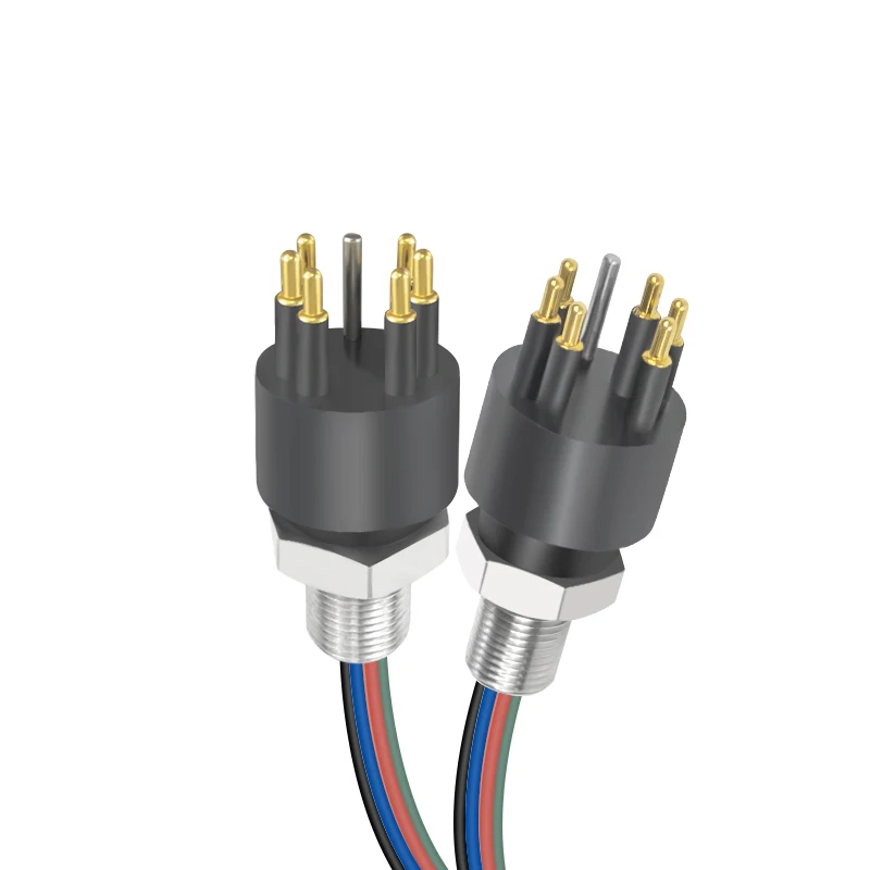 

BH6M Deepsea 6 Pin Bulkhead Electrical Connectors Waterproof Seacon Underwater Connector for Subsea ROV Equipment