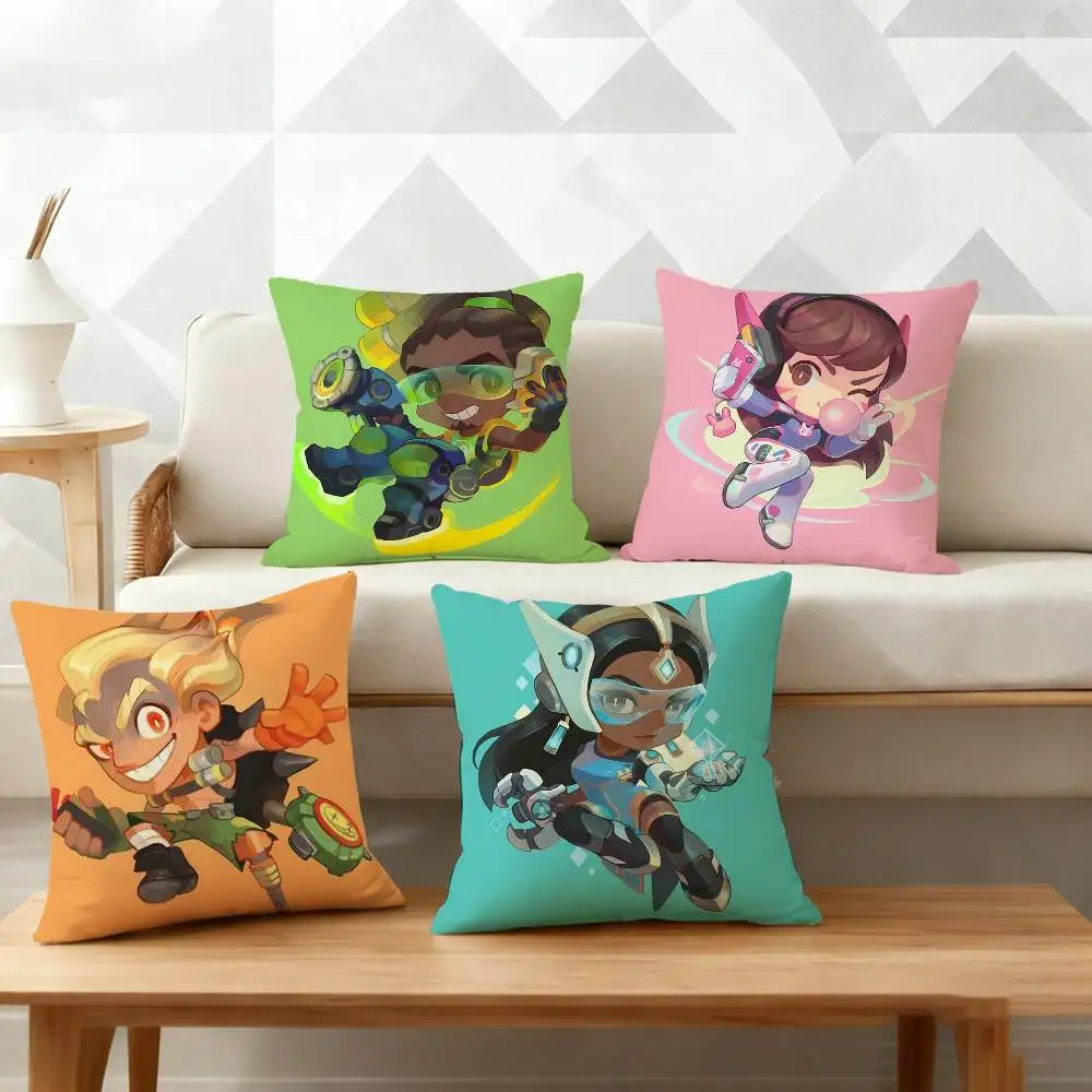 

Pop Game O-Overwatch-S Pillow Case for Sofa Living Room Home office Decor Protective Cover