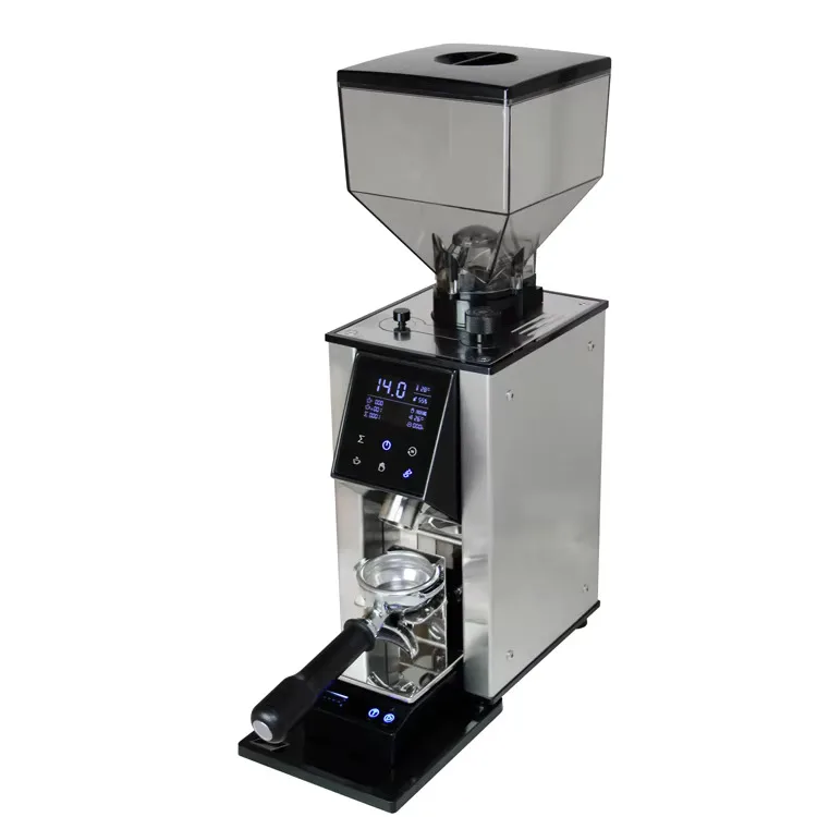 Großhandel professionelle 1000g Trichter kommerzielle Kaffeemühle präzise Qualität mit digitalem Bildschirm Kaffeemaschinen ZF64W