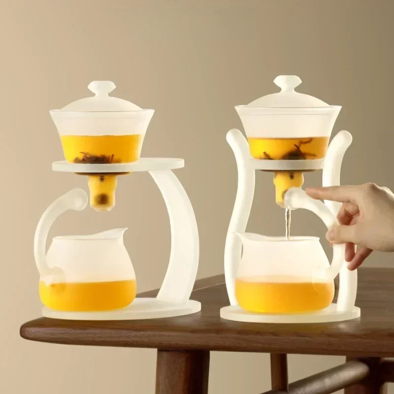 Water Sunshine Glass Automatic Lazy Tea Maker Kung Fu Tea Cup Office Tea Set Home Tea Kettle Kichen Accessories Tea Accessories