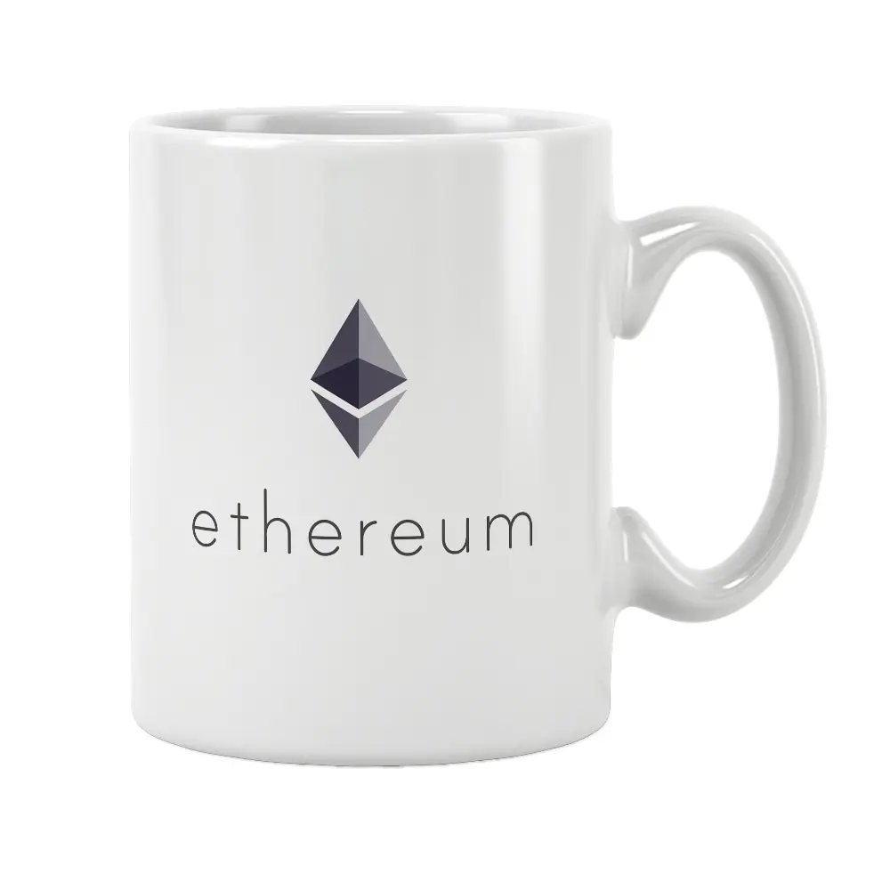 Crypto Currency Ethereum Btc Printed Mug Coffee Cup White Ceramic Funny Birthday Gifts