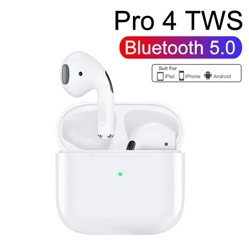 Pro4 TWS Bluetooth Earphones 9D Stereo Wireless Headphones InEar HiFi Earbuds HandsFree Headset With Microphone For Xiaomi image 6