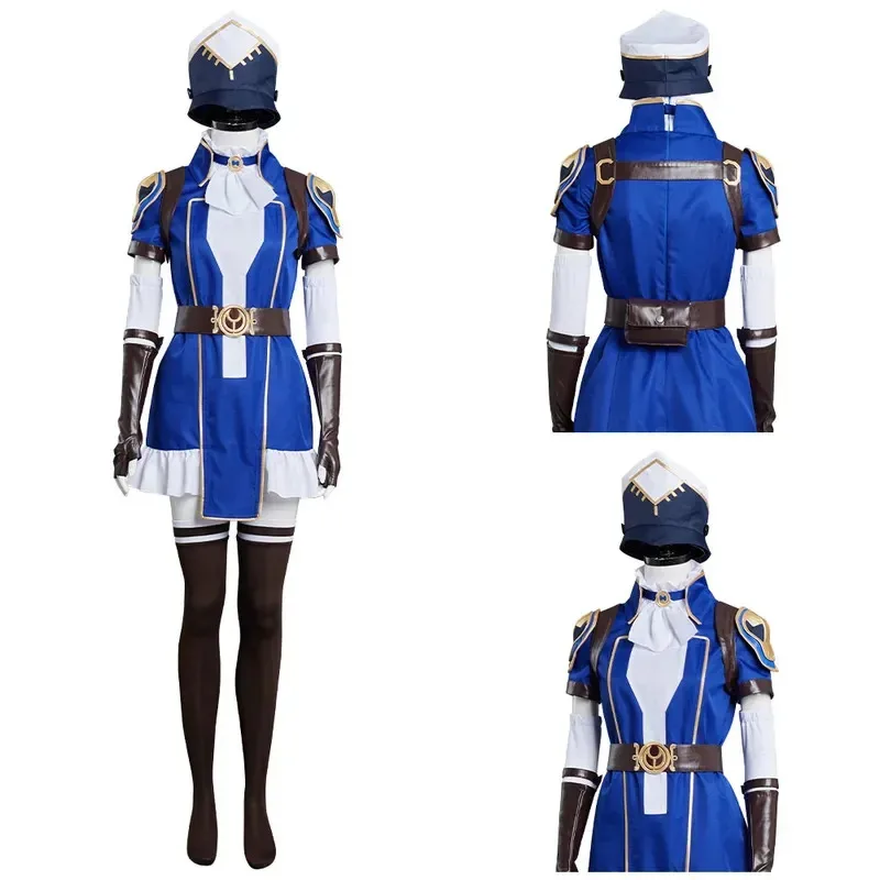 ♥   2025 غامض جديد: LoL Caitlyn شريف بيلتوفر أزياء تنكرية للهالوين كرنفال البدلة ★ ☆ ly99