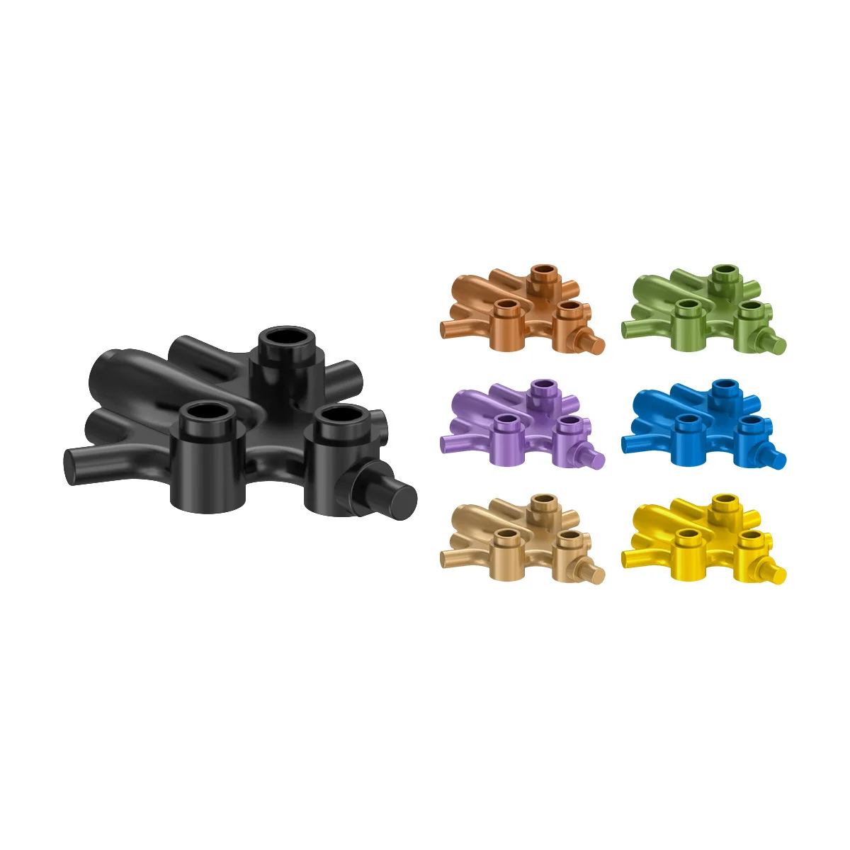 Plant Stems and Leaves Coral Seaweed Branches Fish Tank Underwater World Building Blocks MOC 90036 Compatible LEGO 49577