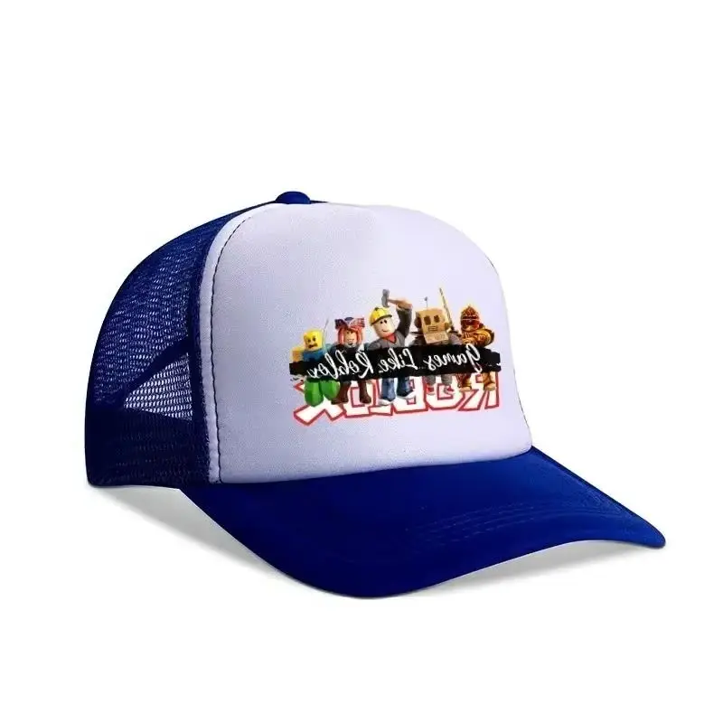 

Мультяшная бейсболка Roblox: милая, дышащая, сетчатая, в стиле хип-хоп, для спорта и повседневного использования