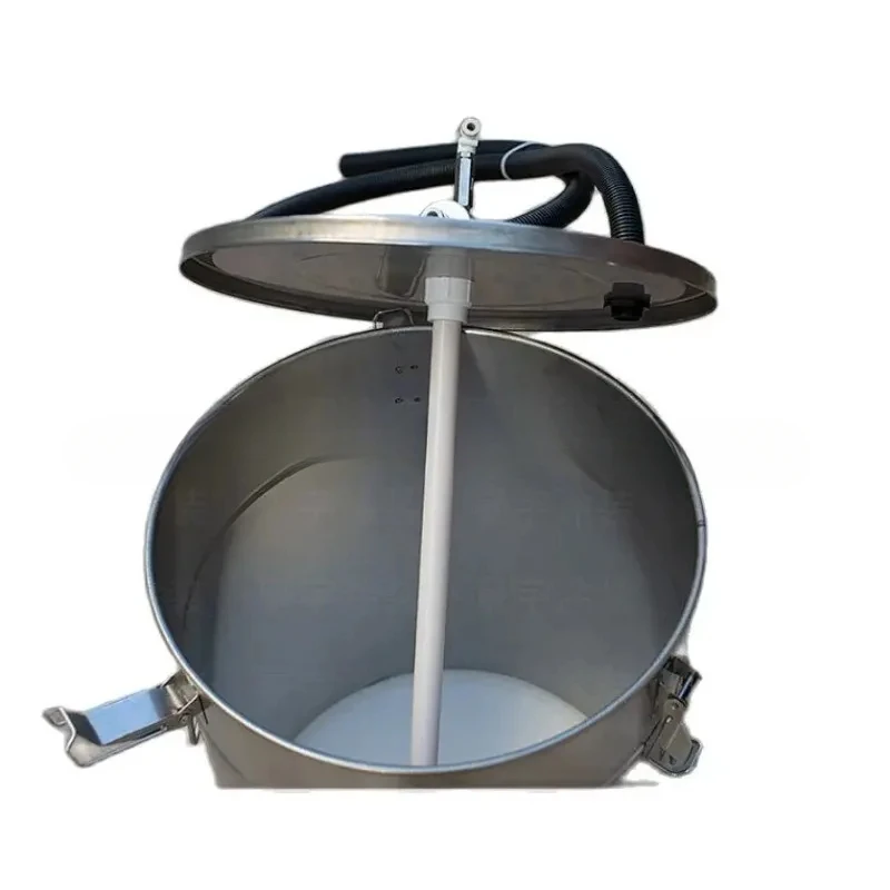 Fluidized Bed Electrostatic Spraying  and 304 Electrostatic Powder Coating Hopper Experiment Paint Powder Barrel with Injector