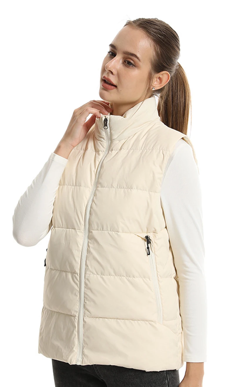 Frauen USB Infrarot 15-Zahlen-Heizweste Jacke Mode Heizwesten Winter Warm gepolsterte ärmellose Weste Thermokleidung – Detail 15