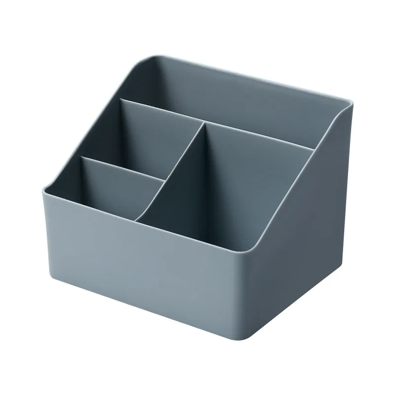 Minimalist Desktop Plastic Storage Box, Stationery and Cosmetics Sorting Box Household and Student Storage Box Divided Box